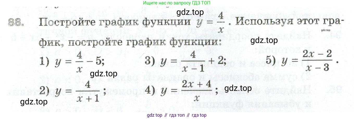 ГДЗ Алгебра, 9 класс Дидактические материалы, авторы: Мерзляк Аркадий Григорьевич, Полонский Виталий Борисович, Рабинович Ефим Михайлович, Якир Михаил Семёнович, издательство Просвещение, Москва, 2015, голубого цвета, страница 19, номер 88, Условие