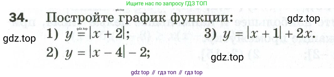ГДЗ Алгебра, 9 класс Дидактические материалы, авторы: Мерзляк Аркадий Григорьевич, Полонский Виталий Борисович, Рабинович Ефим Михайлович, Якир Михаил Семёнович, издательство Просвещение, Москва, 2015, голубого цвета, страница 43, номер 34, Условие