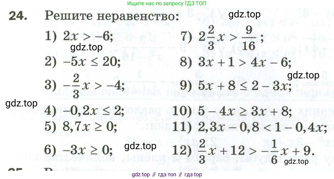 ГДЗ Алгебра, 9 класс Дидактические материалы, авторы: Мерзляк Аркадий Григорьевич, Полонский Виталий Борисович, Рабинович Ефим Михайлович, Якир Михаил Семёнович, издательство Просвещение, Москва, 2015, голубого цвета, страница 77, номер 24, Условие