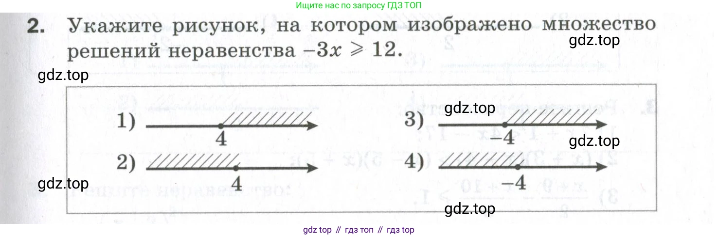 ГДЗ Алгебра, 9 класс Проверочные работы, авторы: Мерзляк Аркадий Григорьевич, Якир Михаил Семёнович, издательство Просвещение, Москва, 2022, голубого цвета, Часть 1, страница 19, номер 2, Условие
