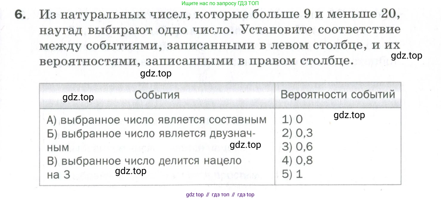 ГДЗ Алгебра, 9 класс Проверочные работы, авторы: Мерзляк Аркадий Григорьевич, Якир Михаил Семёнович, издательство Просвещение, Москва, 2022, голубого цвета, Часть 2, страница 129, номер 6, Условие
