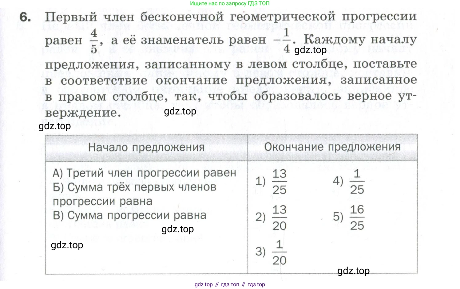 ГДЗ Алгебра, 9 класс Проверочные работы, авторы: Мерзляк Аркадий Григорьевич, Якир Михаил Семёнович, издательство Просвещение, Москва, 2022, голубого цвета, Часть 2, страница 137, номер 6, Условие