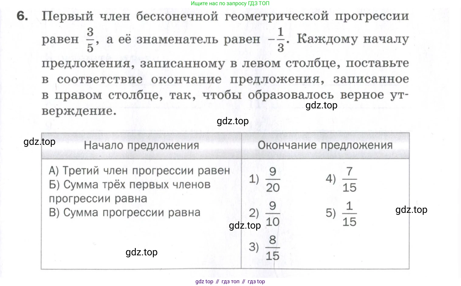 ГДЗ Алгебра, 9 класс Проверочные работы, авторы: Мерзляк Аркадий Григорьевич, Якир Михаил Семёнович, издательство Просвещение, Москва, 2022, голубого цвета, Часть 2, страница 141, номер 6, Условие