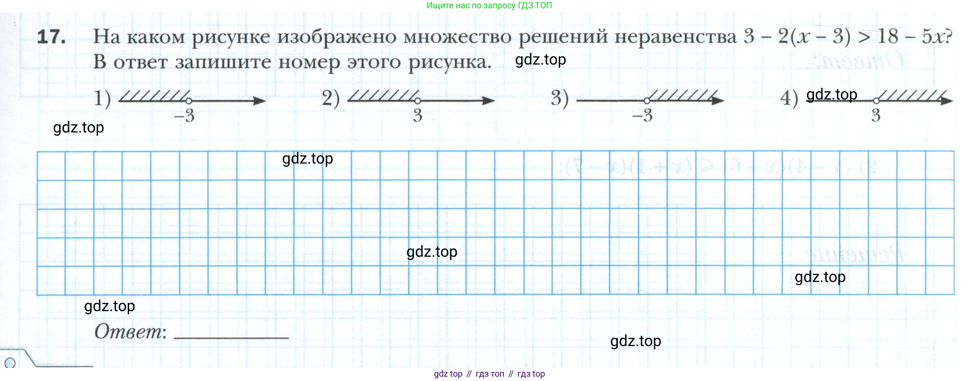 ГДЗ Алгебра, 9 класс рабочая тетрадь, авторы: Мерзляк Аркадий Григорьевич, Полонский Виталий Борисович, Якир Михаил Семёнович, издательство Просвещение, Москва, 2021, голубого цвета, Часть 1, страница 33, номер 17, Условие