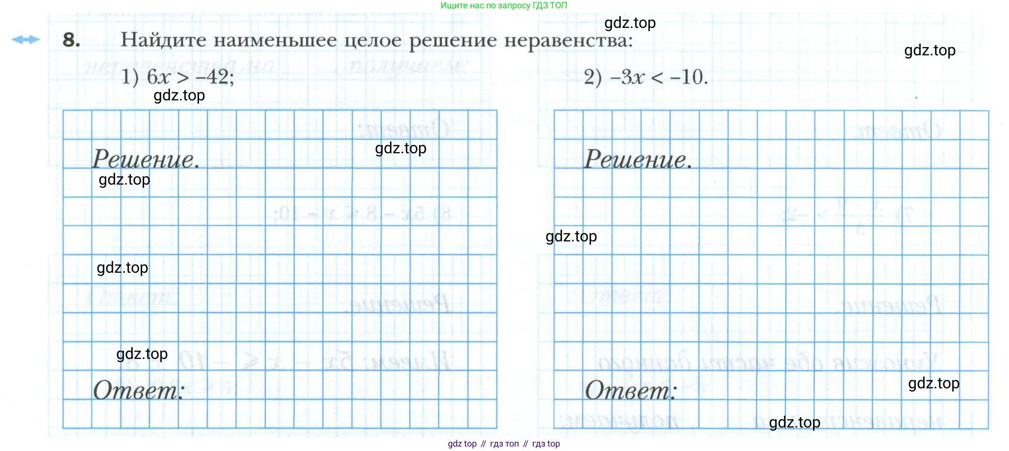 ГДЗ Алгебра, 9 класс рабочая тетрадь, авторы: Мерзляк Аркадий Григорьевич, Полонский Виталий Борисович, Якир Михаил Семёнович, издательство Просвещение, Москва, 2021, голубого цвета, Часть 1, страница 28, номер 8, Условие