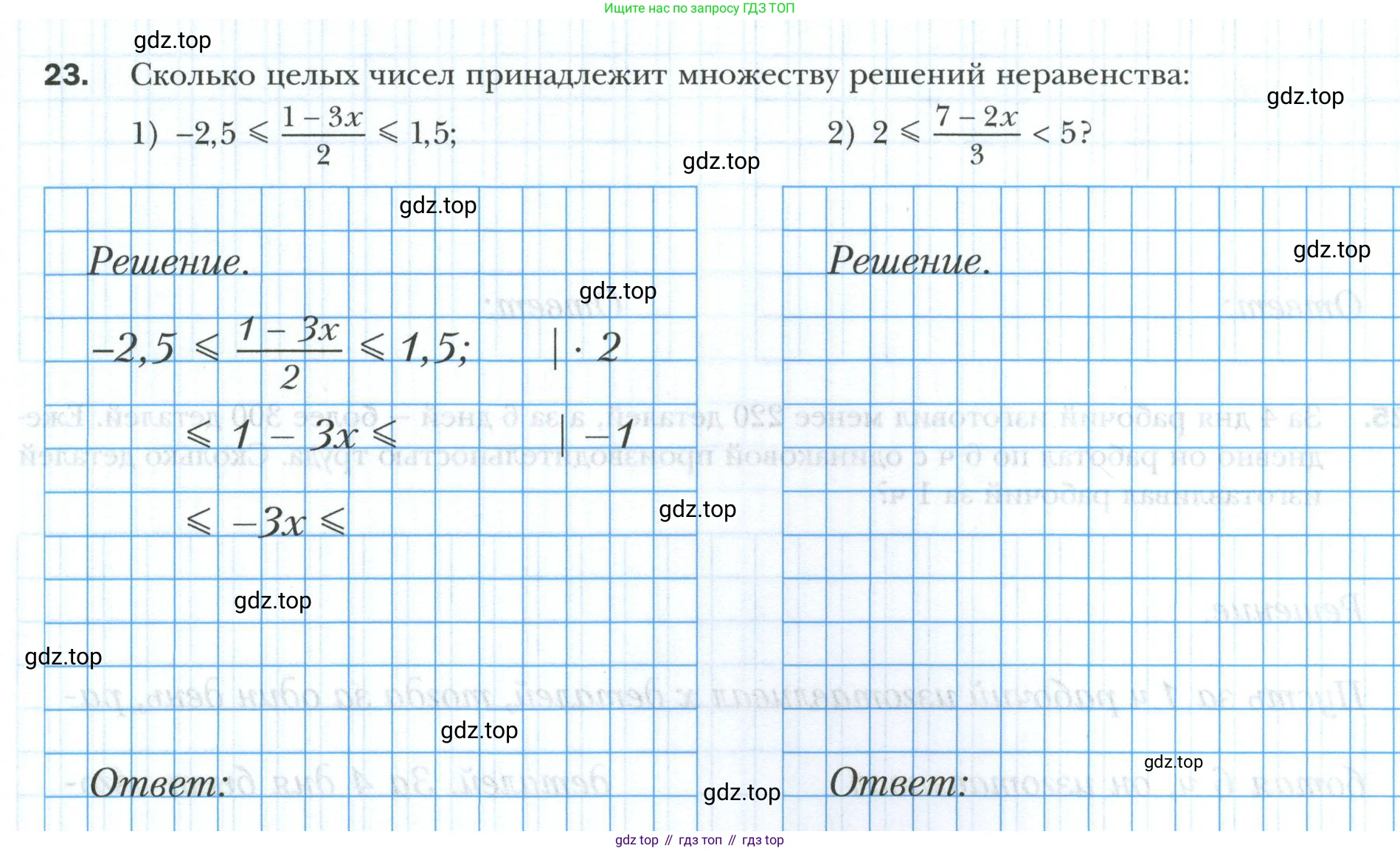 ГДЗ Алгебра, 9 класс рабочая тетрадь, авторы: Мерзляк Аркадий Григорьевич, Полонский Виталий Борисович, Якир Михаил Семёнович, издательство Просвещение, Москва, 2021, голубого цвета, Часть 1, страница 55, номер 23, Условие