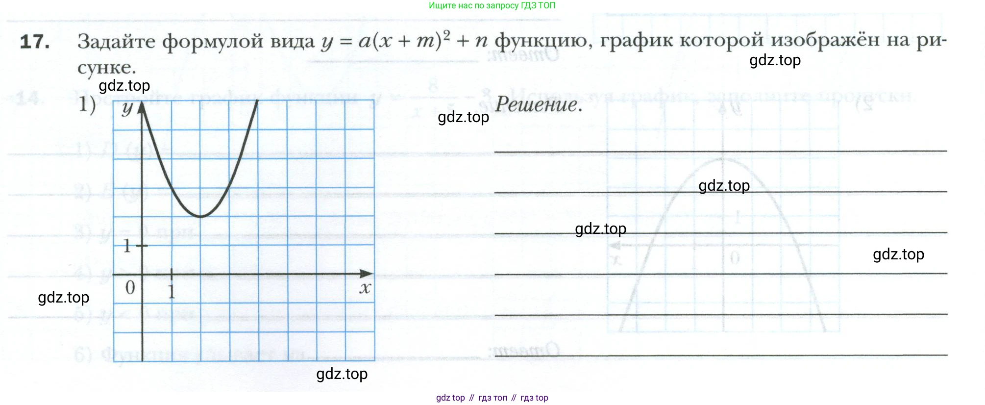 ГДЗ Алгебра, 9 класс рабочая тетрадь, авторы: Мерзляк Аркадий Григорьевич, Полонский Виталий Борисович, Якир Михаил Семёнович, издательство Просвещение, Москва, 2021, голубого цвета, Часть 1, страница 96, номер 17, Условие