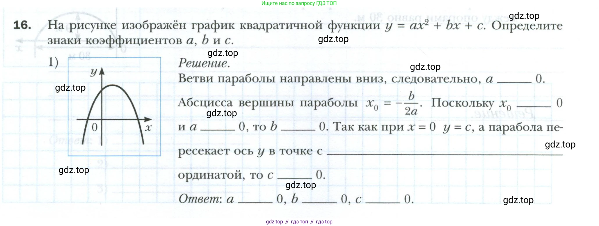 ГДЗ Алгебра, 9 класс рабочая тетрадь, авторы: Мерзляк Аркадий Григорьевич, Полонский Виталий Борисович, Якир Михаил Семёнович, издательство Просвещение, Москва, 2021, голубого цвета, Часть 1, страница 115, номер 16, Условие