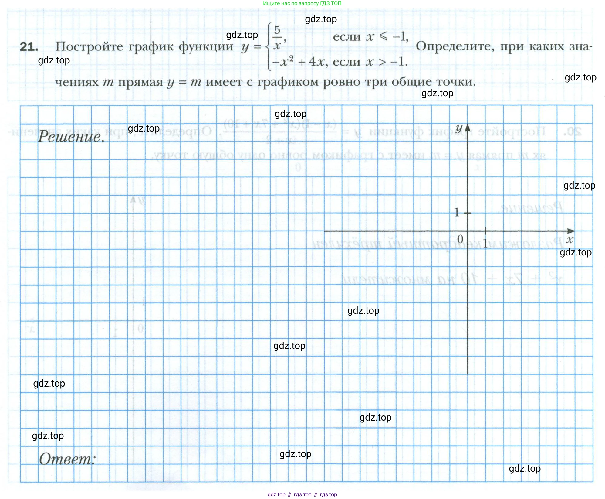 ГДЗ Алгебра, 9 класс рабочая тетрадь, авторы: Мерзляк Аркадий Григорьевич, Полонский Виталий Борисович, Якир Михаил Семёнович, издательство Просвещение, Москва, 2021, голубого цвета, Часть 1, страница 120, номер 21, Условие