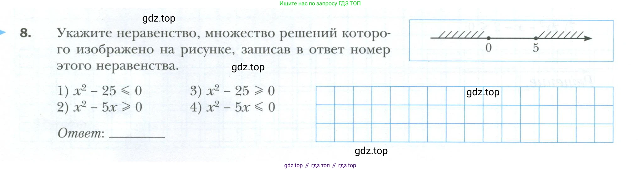 ГДЗ Алгебра, 9 класс рабочая тетрадь, авторы: Мерзляк Аркадий Григорьевич, Полонский Виталий Борисович, Якир Михаил Семёнович, издательство Просвещение, Москва, 2021, голубого цвета, Часть 2, страница 8, номер 8, Условие