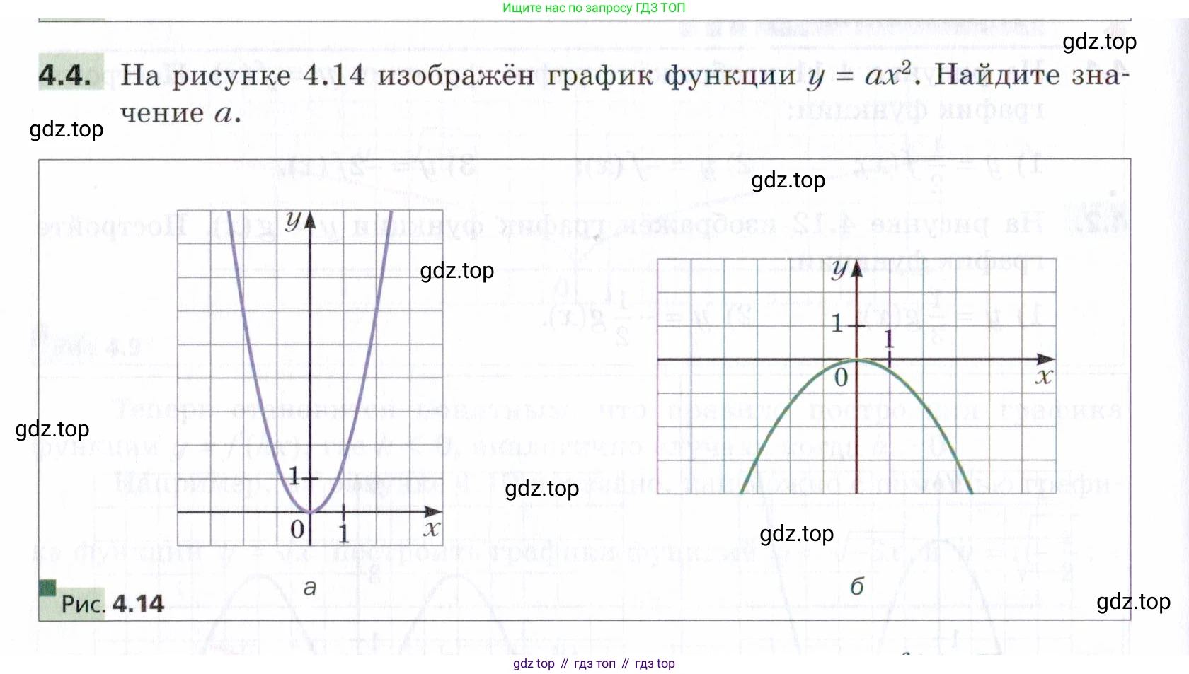 ГДЗ Алгебра, 9 класс Учебник, авторы: Мерзляк Аркадий Григорьевич, Поляков Виталий Михайлович, издательство Просвещение, Москва, 2015, страница 44, номер 4.4, Условие