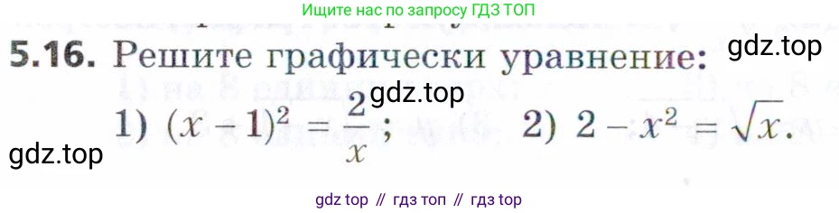 ГДЗ Алгебра, 9 класс Учебник, авторы: Мерзляк Аркадий Григорьевич, Поляков Виталий Михайлович, издательство Просвещение, Москва, 2015, страница 58, номер 5.16, Условие