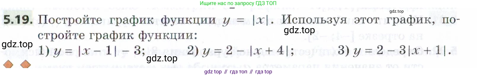 ГДЗ Алгебра, 9 класс Учебник, авторы: Мерзляк Аркадий Григорьевич, Поляков Виталий Михайлович, издательство Просвещение, Москва, 2015, страница 59, номер 5.19, Условие