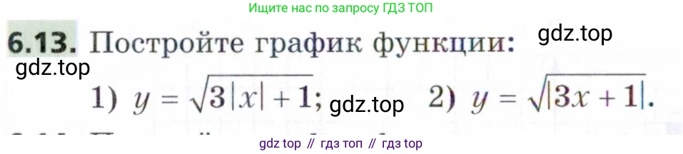ГДЗ Алгебра, 9 класс Учебник, авторы: Мерзляк Аркадий Григорьевич, Поляков Виталий Михайлович, издательство Просвещение, Москва, 2015, страница 66, номер 6.13, Условие