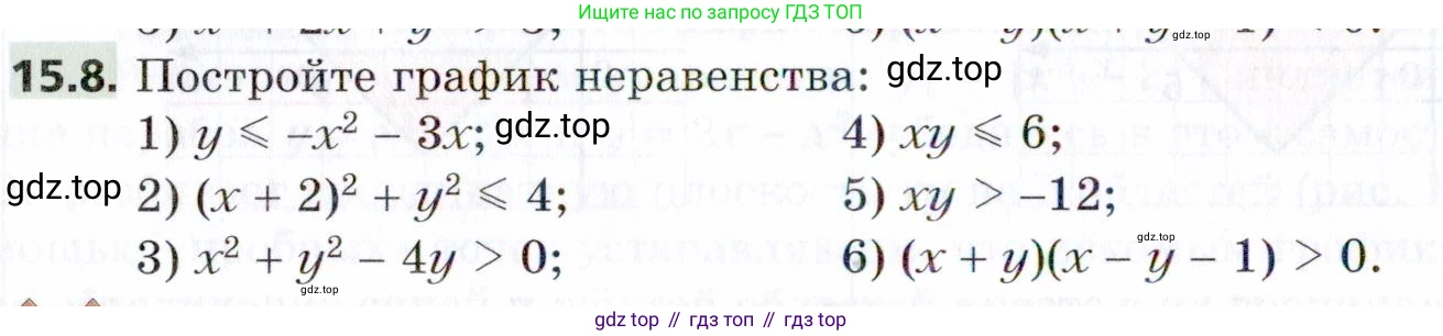 ГДЗ Алгебра, 9 класс Учебник, авторы: Мерзляк Аркадий Григорьевич, Поляков Виталий Михайлович, издательство Просвещение, Москва, 2015, страница 154, номер 15.8, Условие