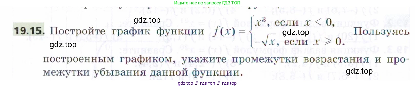 ГДЗ Алгебра, 9 класс Учебник, авторы: Мерзляк Аркадий Григорьевич, Поляков Виталий Михайлович, издательство Просвещение, Москва, 2015, страница 196, номер 19.15, Условие
