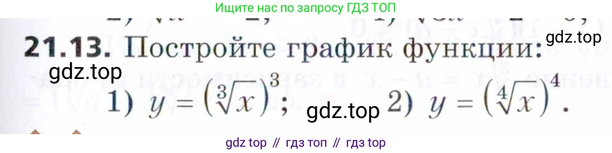 ГДЗ Алгебра, 9 класс Учебник, авторы: Мерзляк Аркадий Григорьевич, Поляков Виталий Михайлович, издательство Просвещение, Москва, 2015, страница 209, номер 21.13, Условие
