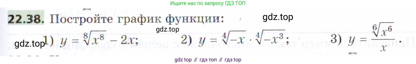ГДЗ Алгебра, 9 класс Учебник, авторы: Мерзляк Аркадий Григорьевич, Поляков Виталий Михайлович, издательство Просвещение, Москва, 2015, страница 219, номер 22.38, Условие