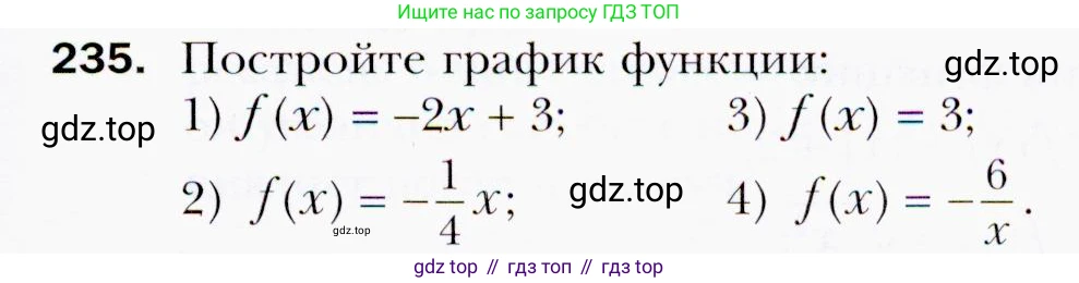 ГДЗ Алгебра, 9 класс Учебник, авторы: Мерзляк Аркадий Григорьевич, Полонский Виталий Борисович, Якир Михаил Семёнович, издательство Просвещение, Москва, 2019, голубого цвета, страница 59, номер 235, Условия