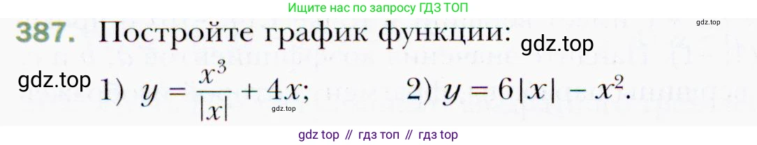 ГДЗ Алгебра, 9 класс Учебник, авторы: Мерзляк Аркадий Григорьевич, Полонский Виталий Борисович, Якир Михаил Семёнович, издательство Просвещение, Москва, 2019, голубого цвета, страница 102, номер 387, Условия