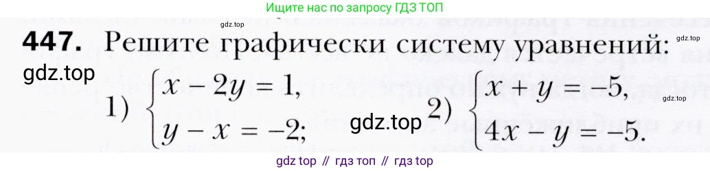 ГДЗ Алгебра, 9 класс Учебник, авторы: Мерзляк Аркадий Григорьевич, Полонский Виталий Борисович, Якир Михаил Семёнович, издательство Просвещение, Москва, 2019, голубого цвета, страница 121, номер 447, Условия