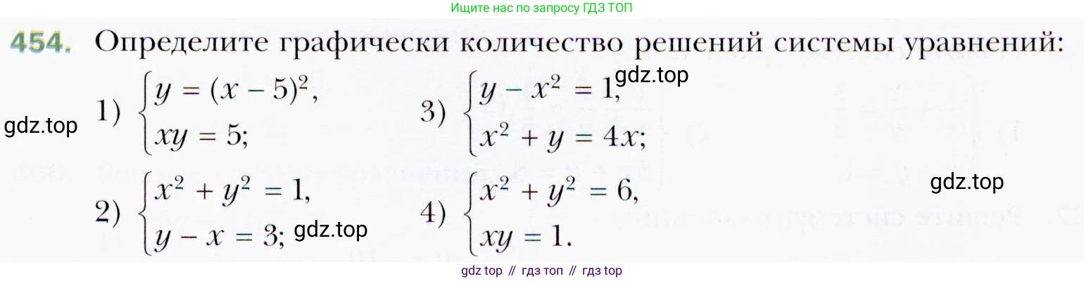 ГДЗ Алгебра, 9 класс Учебник, авторы: Мерзляк Аркадий Григорьевич, Полонский Виталий Борисович, Якир Михаил Семёнович, издательство Просвещение, Москва, 2019, голубого цвета, страница 127, номер 454, Условия