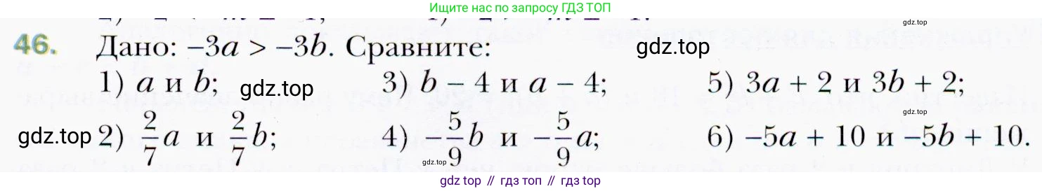 ГДЗ Алгебра, 9 класс Учебник, авторы: Мерзляк Аркадий Григорьевич, Полонский Виталий Борисович, Якир Михаил Семёнович, издательство Просвещение, Москва, 2019, голубого цвета, страница 15, номер 46, Условия