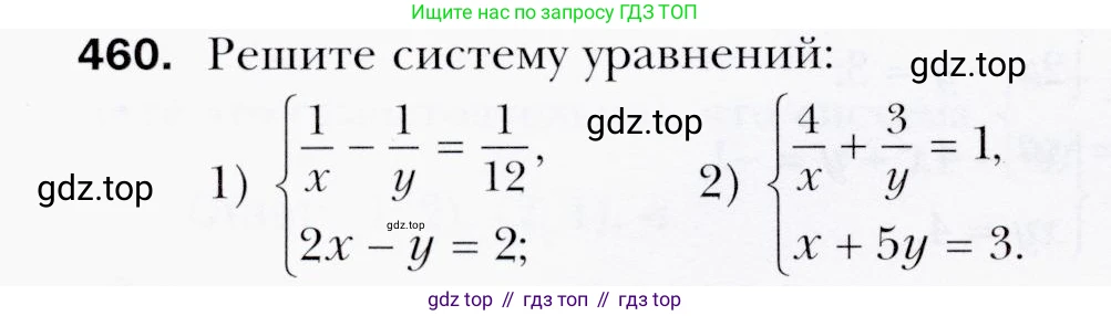ГДЗ Алгебра, 9 класс Учебник, авторы: Мерзляк Аркадий Григорьевич, Полонский Виталий Борисович, Якир Михаил Семёнович, издательство Просвещение, Москва, 2019, голубого цвета, страница 128, номер 460, Условия