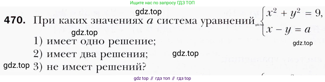 ГДЗ Алгебра, 9 класс Учебник, авторы: Мерзляк Аркадий Григорьевич, Полонский Виталий Борисович, Якир Михаил Семёнович, издательство Просвещение, Москва, 2019, голубого цвета, страница 129, номер 470, Условия