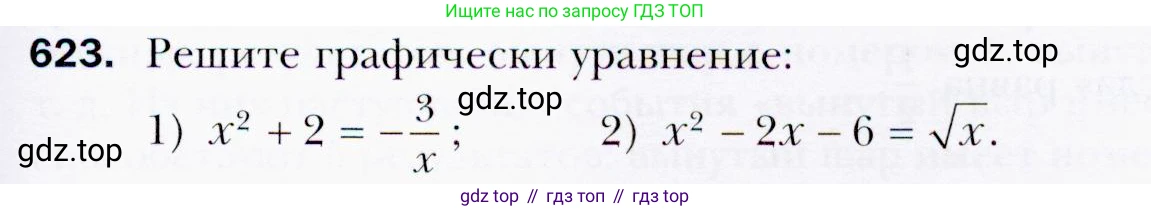 ГДЗ Алгебра, 9 класс Учебник, авторы: Мерзляк Аркадий Григорьевич, Полонский Виталий Борисович, Якир Михаил Семёнович, издательство Просвещение, Москва, 2019, голубого цвета, страница 171, номер 623, Условия