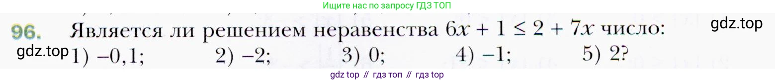 ГДЗ Алгебра, 9 класс Учебник, авторы: Мерзляк Аркадий Григорьевич, Полонский Виталий Борисович, Якир Михаил Семёнович, издательство Просвещение, Москва, 2019, голубого цвета, страница 29, номер 96, Условия