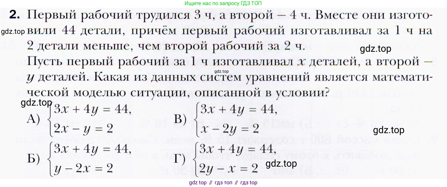 ГДЗ Алгебра, 9 класс Учебник, авторы: Мерзляк Аркадий Григорьевич, Полонский Виталий Борисович, Якир Михаил Семёнович, издательство Просвещение, Москва, 2019, голубого цвета, страница 201, номер 2, Условия