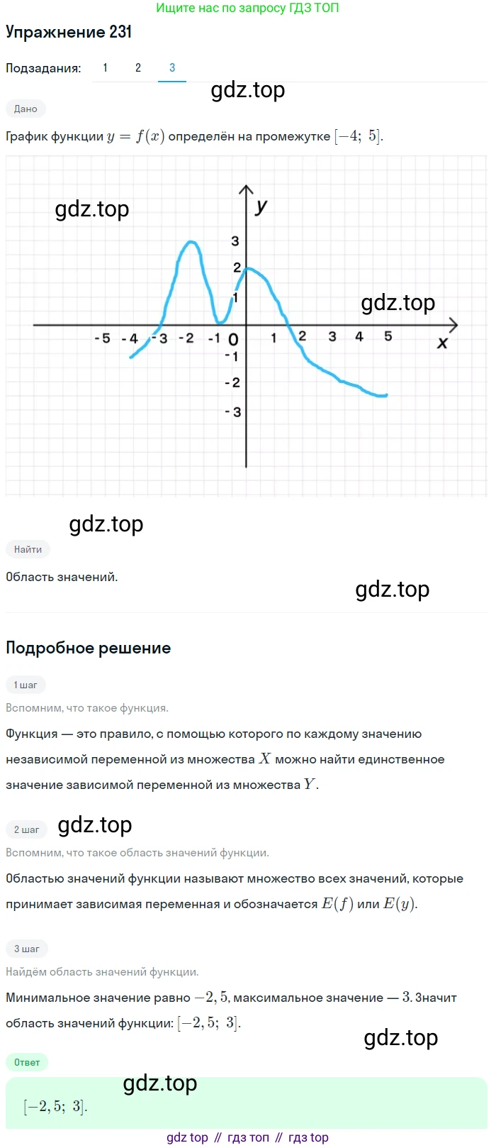 ГДЗ Алгебра, 9 класс Учебник, авторы: Мерзляк Аркадий Григорьевич, Полонский Виталий Борисович, Якир Михаил Семёнович, издательство Просвещение, Москва, 2019, голубого цвета, страница 58, номер 231, Решение 1 (продолжение 3)
