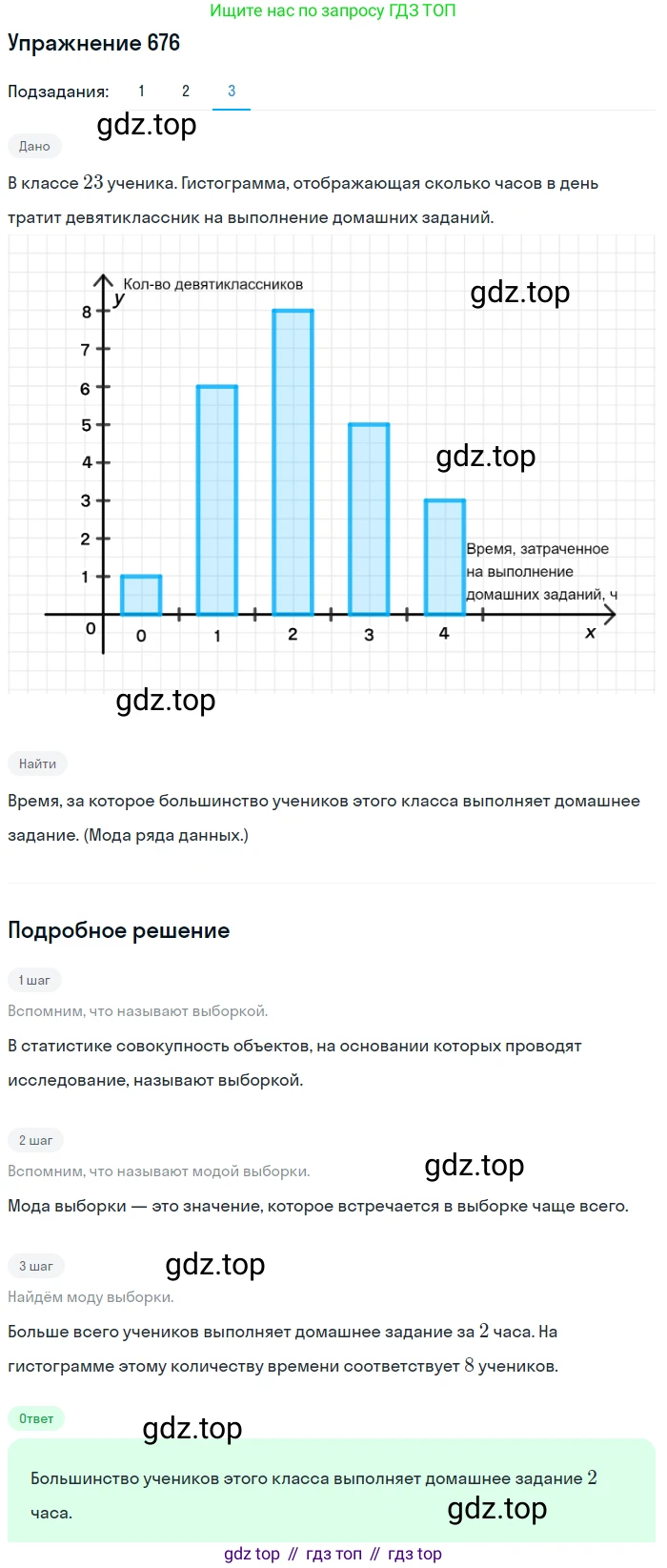 ГДЗ Алгебра, 9 класс Учебник, авторы: Мерзляк Аркадий Григорьевич, Полонский Виталий Борисович, Якир Михаил Семёнович, издательство Просвещение, Москва, 2019, голубого цвета, страница 195, номер 676, Решение 1 (продолжение 3)