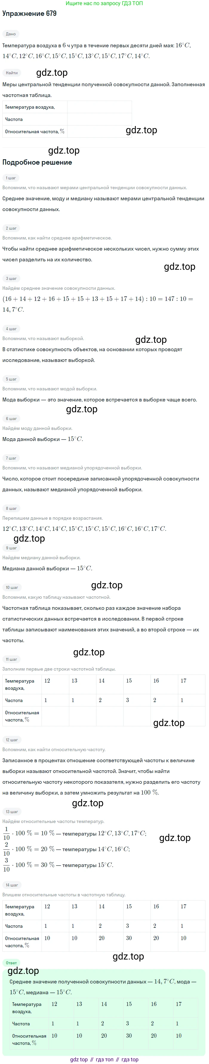 ГДЗ Алгебра, 9 класс Учебник, авторы: Мерзляк Аркадий Григорьевич, Полонский Виталий Борисович, Якир Михаил Семёнович, издательство Просвещение, Москва, 2019, голубого цвета, страница 196, номер 679, Решение 1