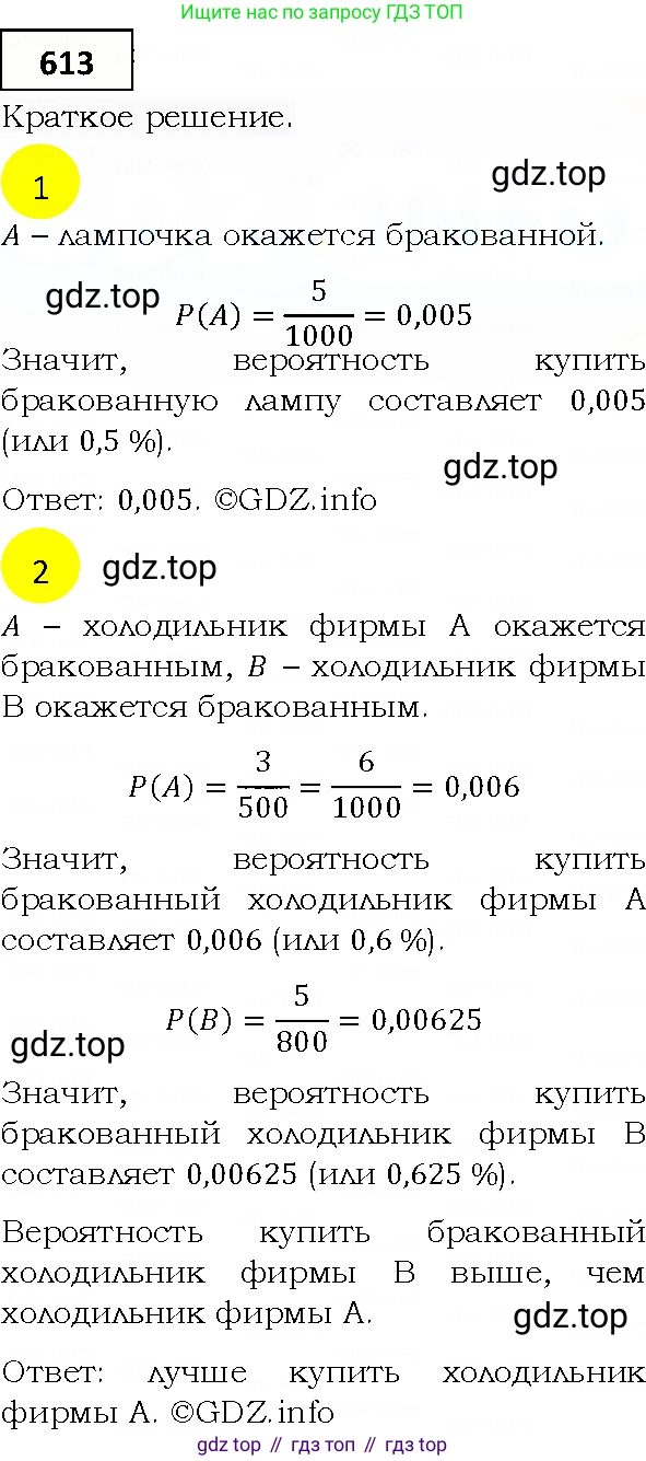 ГДЗ Алгебра, 9 класс Учебник, авторы: Мерзляк Аркадий Григорьевич, Полонский Виталий Борисович, Якир Михаил Семёнович, издательство Просвещение, Москва, 2019, голубого цвета, страница 168, номер 613, Решение 4