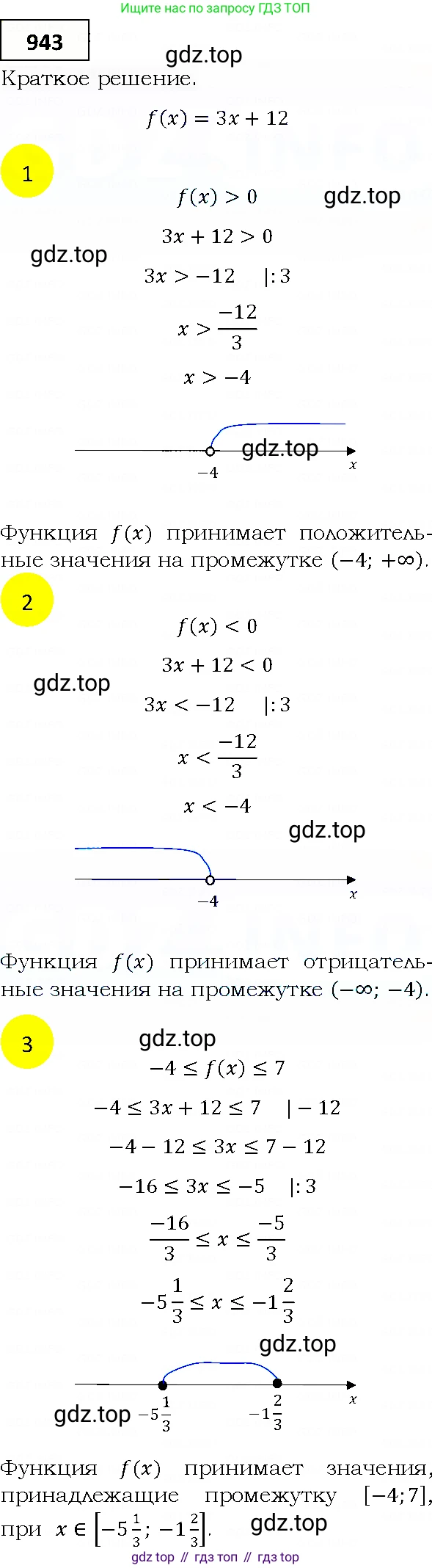 ГДЗ Алгебра, 9 класс Учебник, авторы: Мерзляк Аркадий Григорьевич, Полонский Виталий Борисович, Якир Михаил Семёнович, издательство Просвещение, Москва, 2019, голубого цвета, страница 270, номер 943, Решение 4