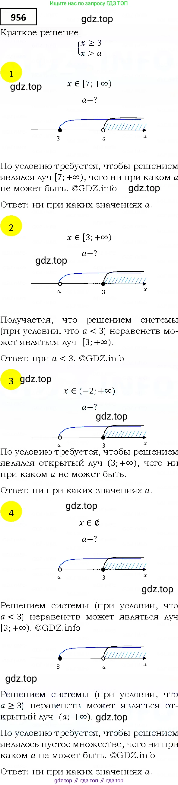 ГДЗ Алгебра, 9 класс Учебник, авторы: Мерзляк Аркадий Григорьевич, Полонский Виталий Борисович, Якир Михаил Семёнович, издательство Просвещение, Москва, 2019, голубого цвета, страница 272, номер 956, Решение 4