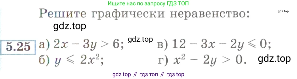 ГДЗ Алгебра, 9 класс Учебник, авторы: Мордкович Александр Григорьевич, Семенов Павел Владимирович, издательство Мнемозина, Москва, 2019, Часть 2, страница 33, номер 5.25, Условие
