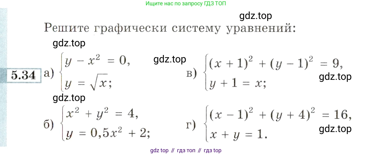 ГДЗ Алгебра, 9 класс Учебник, авторы: Мордкович Александр Григорьевич, Семенов Павел Владимирович, издательство Мнемозина, Москва, 2019, Часть 2, страница 34, номер 5.34, Условие