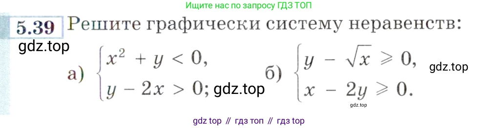 ГДЗ Алгебра, 9 класс Учебник, авторы: Мордкович Александр Григорьевич, Семенов Павел Владимирович, издательство Мнемозина, Москва, 2019, Часть 2, страница 35, номер 5.39, Условие