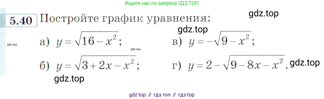ГДЗ Алгебра, 9 класс Учебник, авторы: Мордкович Александр Григорьевич, Семенов Павел Владимирович, издательство Мнемозина, Москва, 2019, Часть 2, страница 35, номер 5.40, Условие