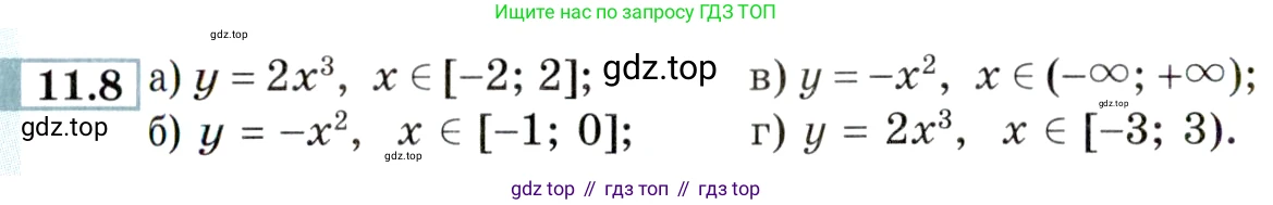 ГДЗ Алгебра, 9 класс Учебник, авторы: Мордкович Александр Григорьевич, Семенов Павел Владимирович, издательство Мнемозина, Москва, 2019, Часть 2, страница 70, номер 11.8, Условие