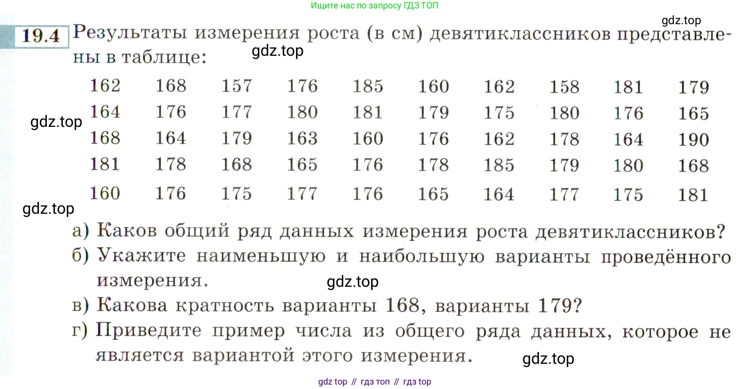 ГДЗ Алгебра, 9 класс Учебник, авторы: Мордкович Александр Григорьевич, Семенов Павел Владимирович, издательство Мнемозина, Москва, 2019, Часть 2, страница 127, номер 19.4, Условие