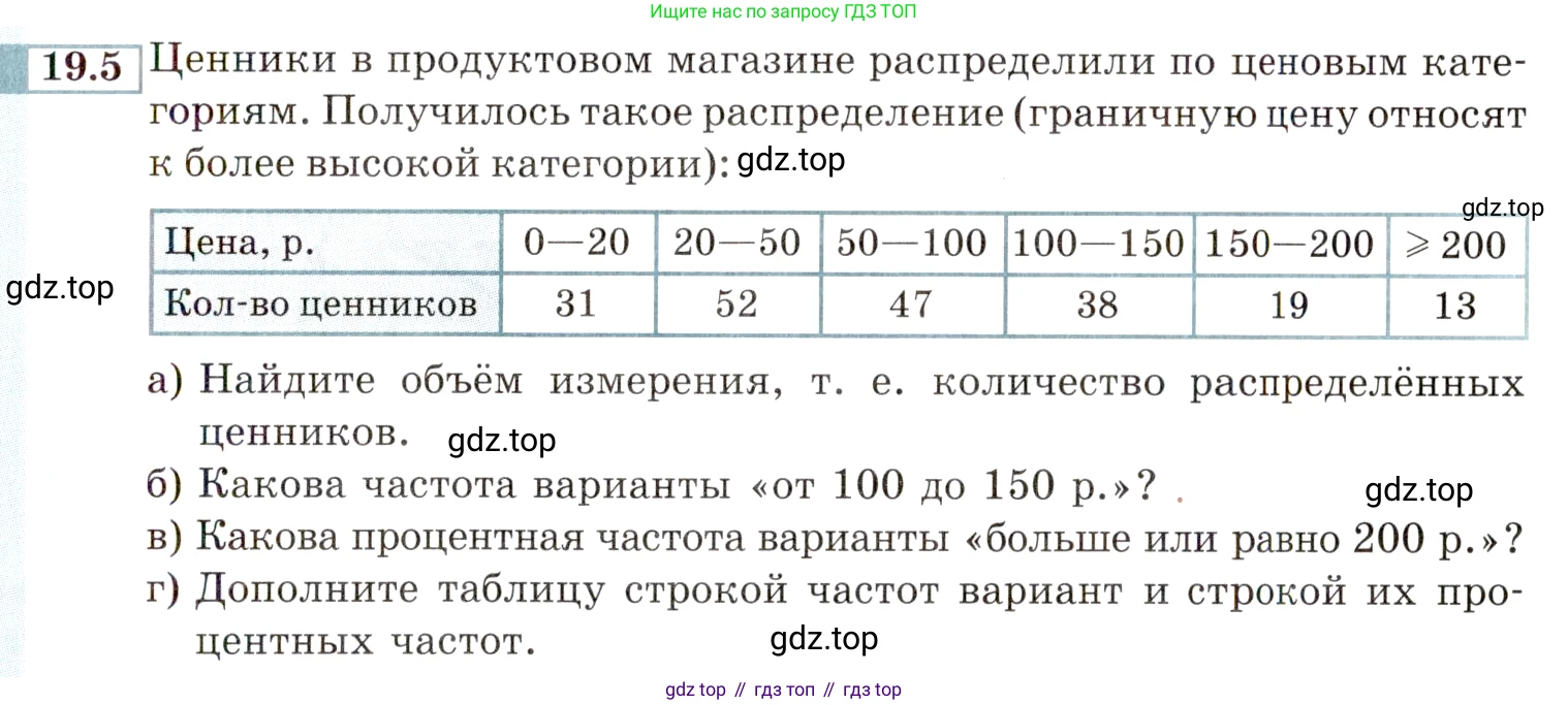 ГДЗ Алгебра, 9 класс Учебник, авторы: Мордкович Александр Григорьевич, Семенов Павел Владимирович, издательство Мнемозина, Москва, 2019, Часть 2, страница 127, номер 19.5, Условие