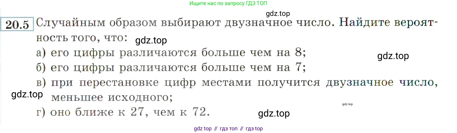 ГДЗ Алгебра, 9 класс Учебник, авторы: Мордкович Александр Григорьевич, Семенов Павел Владимирович, издательство Мнемозина, Москва, 2019, Часть 2, страница 132, номер 20.5, Условие