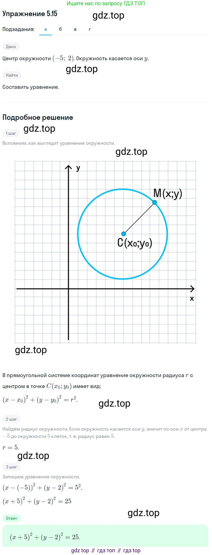 ГДЗ Алгебра, 9 класс Учебник, авторы: Мордкович Александр Григорьевич, Семенов Павел Владимирович, издательство Мнемозина, Москва, 2019, Часть 2, страница 31, номер 5.15, Решение 1