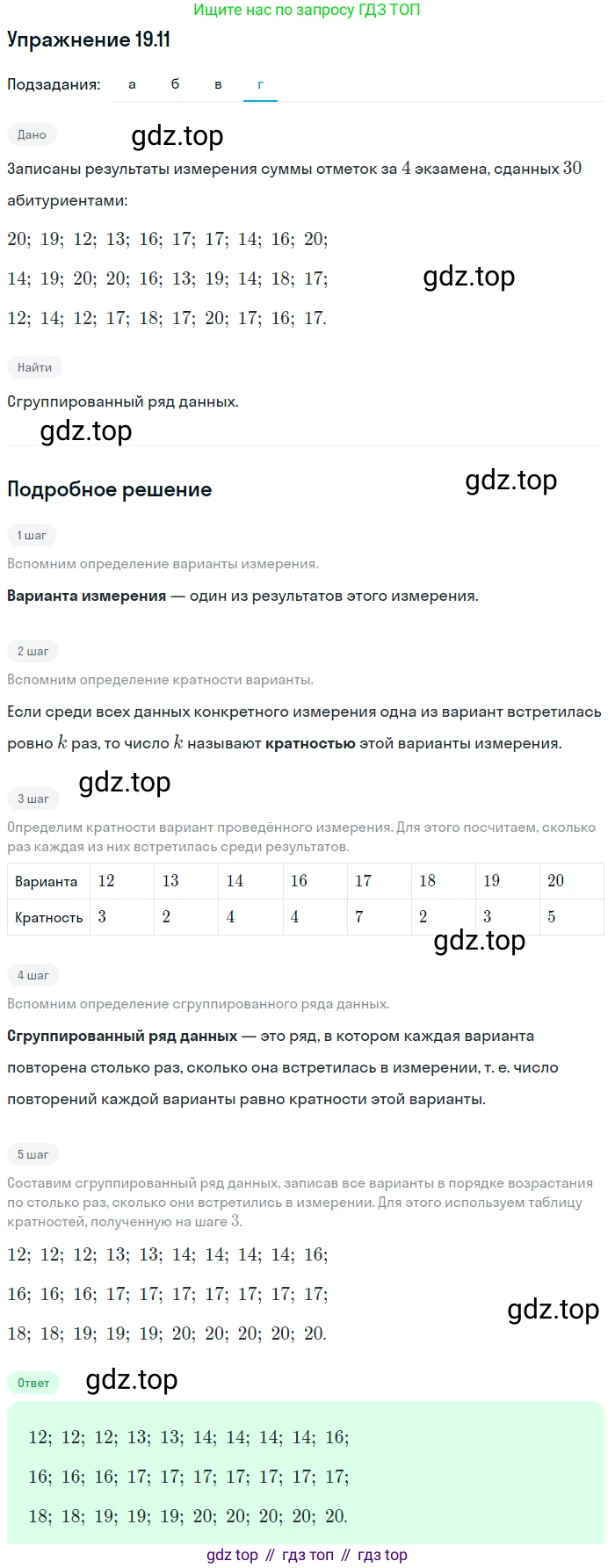 ГДЗ Алгебра, 9 класс Учебник, авторы: Мордкович Александр Григорьевич, Семенов Павел Владимирович, издательство Мнемозина, Москва, 2019, Часть 2, страница 129, номер 19.11, Решение 1 (продолжение 4)