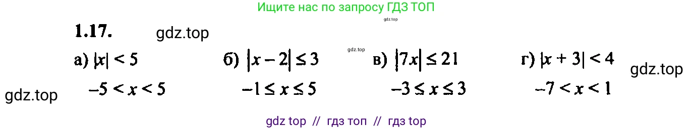 Алгебра, 9 класс Учебник, авторы: Мордкович Александр Григорьевич, Семенов Павел Владимирович, издательство Мнемозина, Москва, 2019, Часть 2, страница 6, номер 1.17, Решение 2