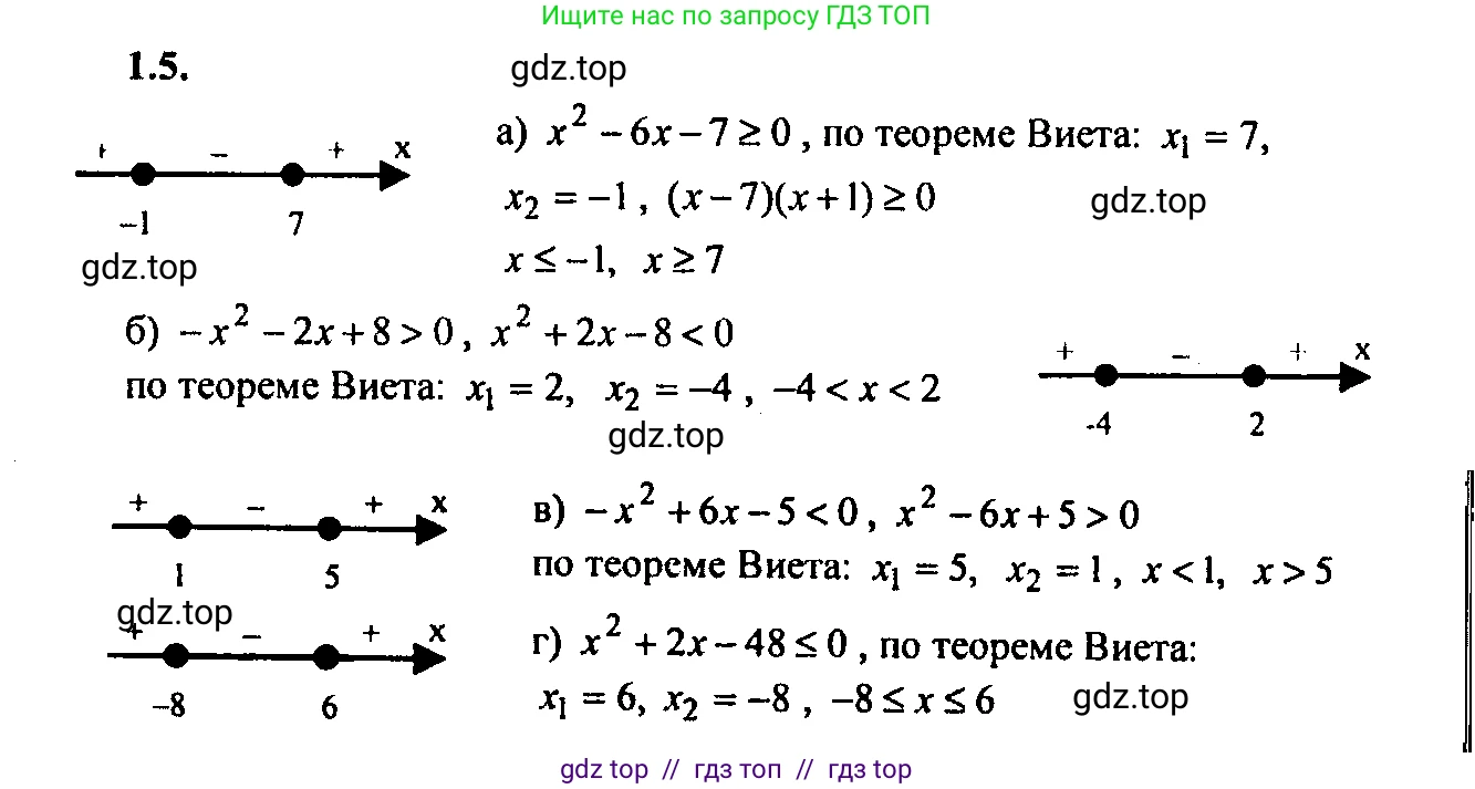 Алгебра, 9 класс Учебник, авторы: Мордкович Александр Григорьевич, Семенов Павел Владимирович, издательство Мнемозина, Москва, 2019, Часть 2, страница 5, номер 1.5, Решение 2